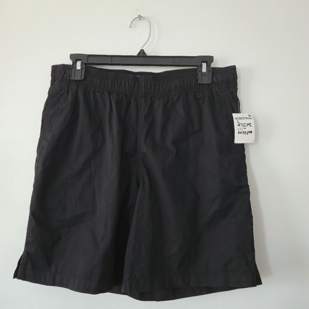 NWT BP Men's Black Nylon Lightweight Drawstring Adjustable Athletic Shorts